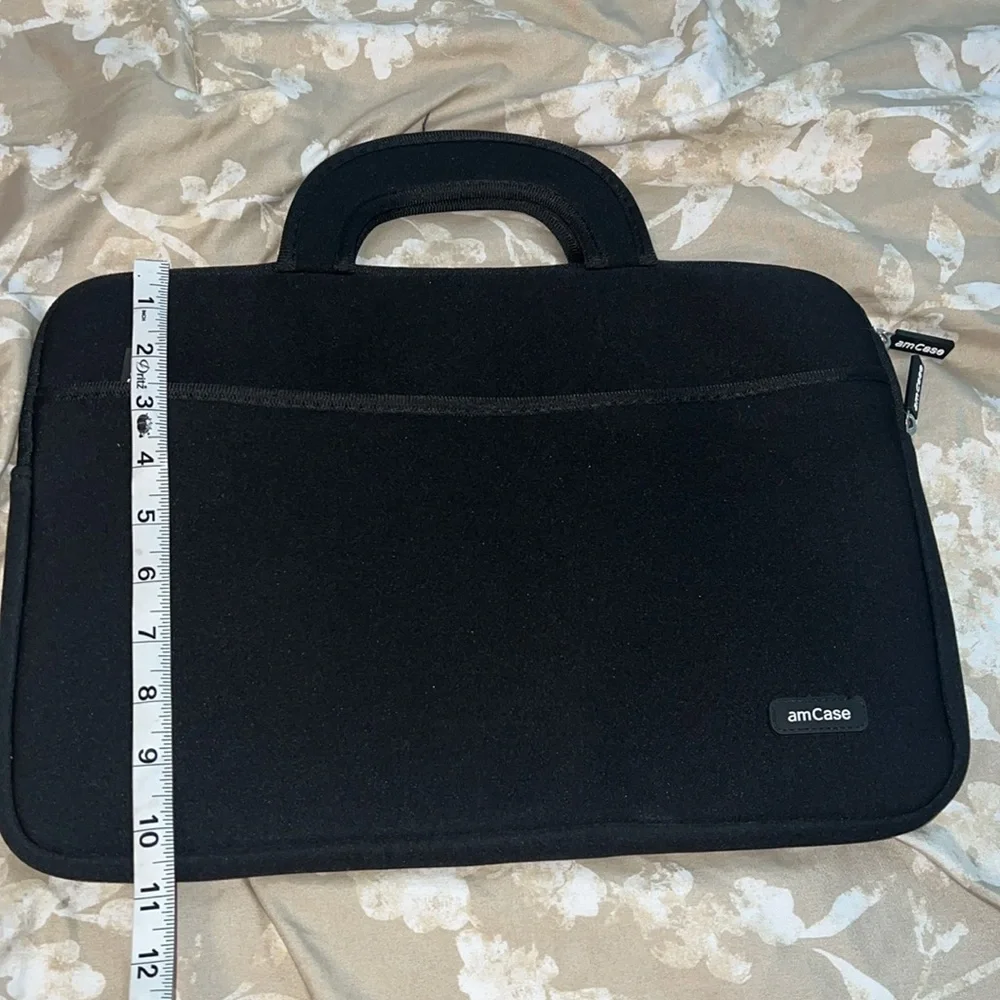 amCase Chromebook Case Neoprene Travel Sleeve with Handle-Black